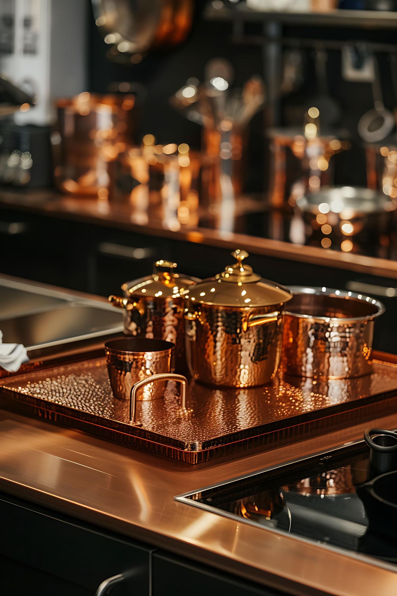 Cucina professionale con strumenti di alta gamma